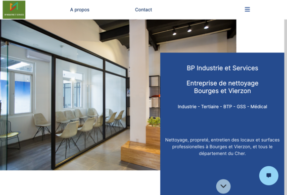 Bp industrie, site internet à Bordeaux crée par Ojo-web